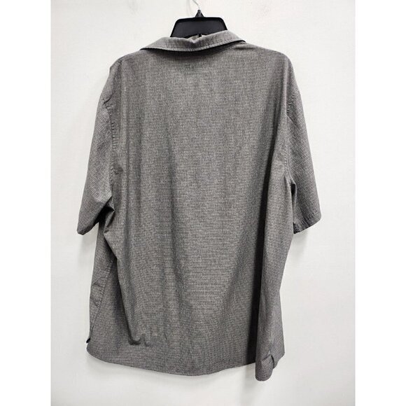 Avalanche Mens Shirt XXL Gray Striped Short Sleeve Lightweight Outdoor Hiking - Picture 6 of 7